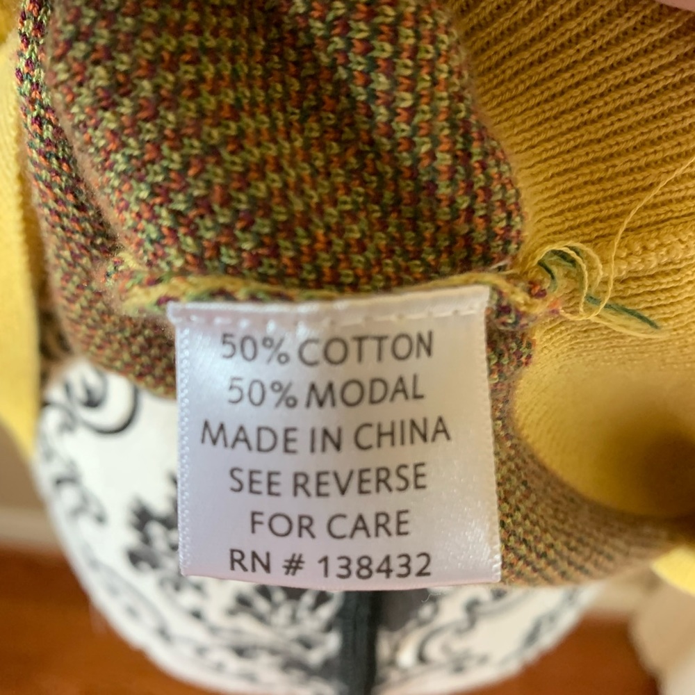 ModCloth Yellow Short-Sleeve Vegetable Pattern Sweater - Picture 9 of 11